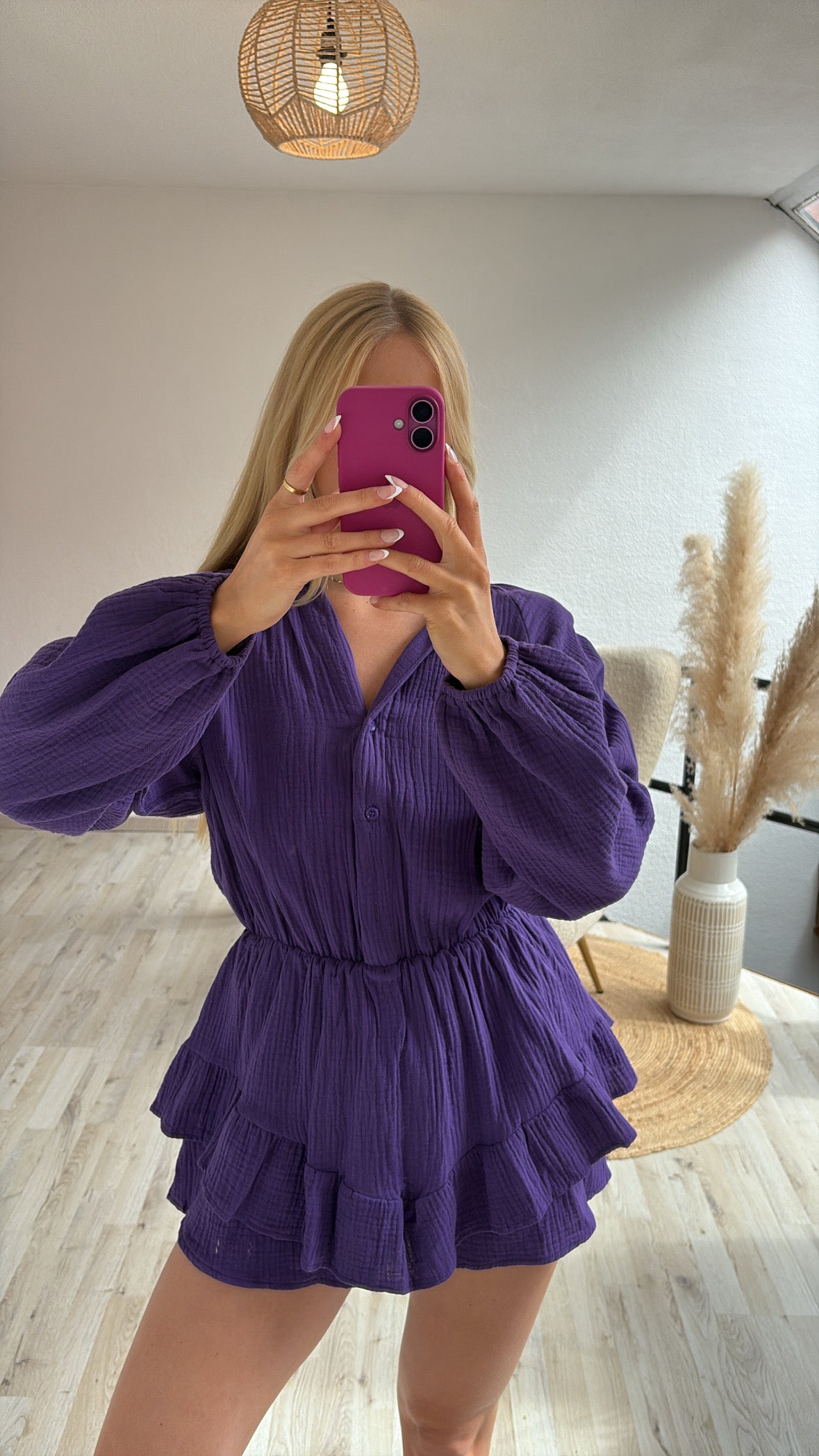Playsuit tetra paars