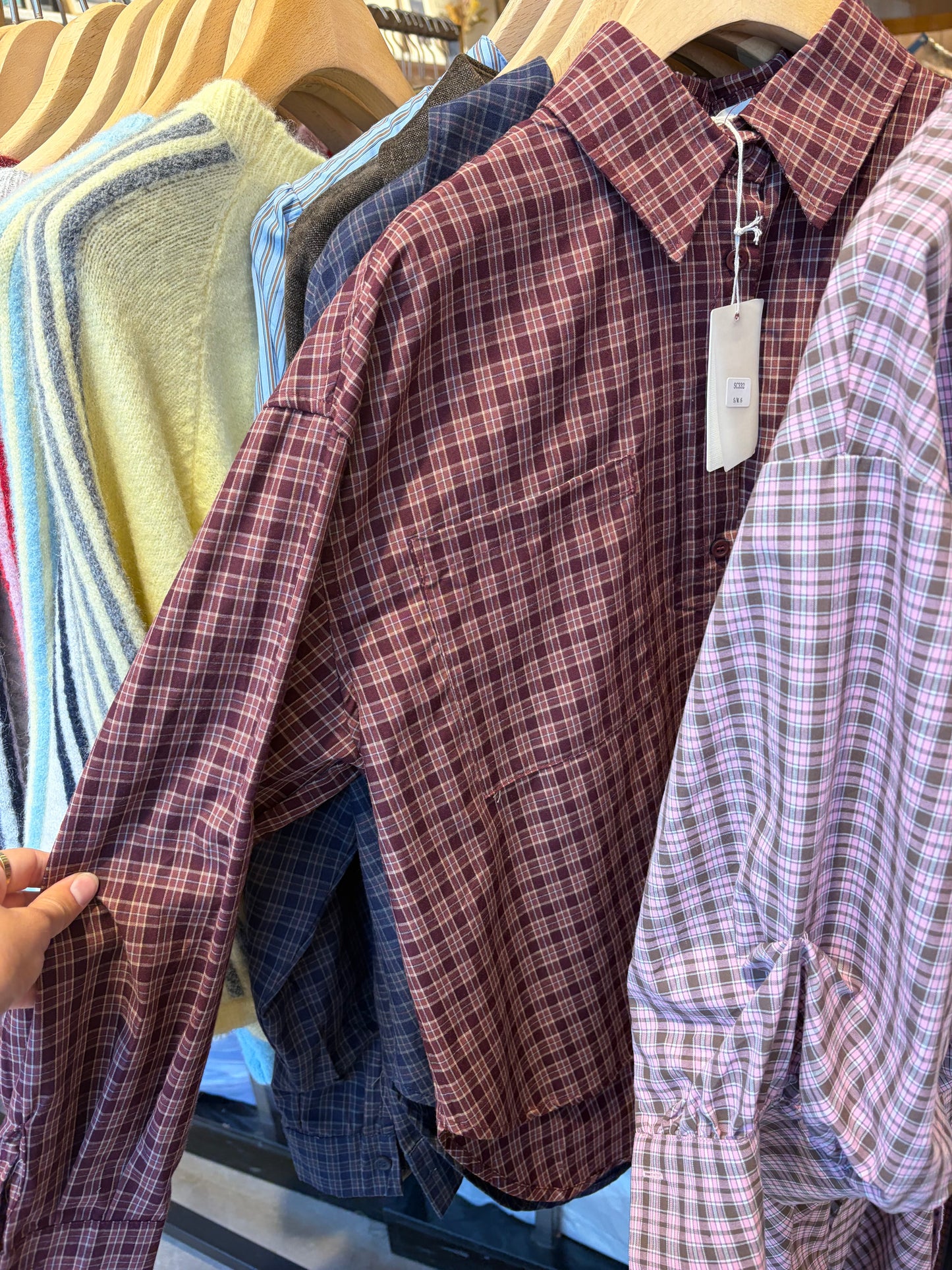 GERUITE BLOUSE BURGUNDY