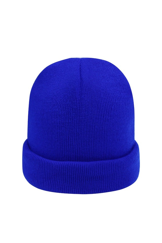 Basic beanie blauw