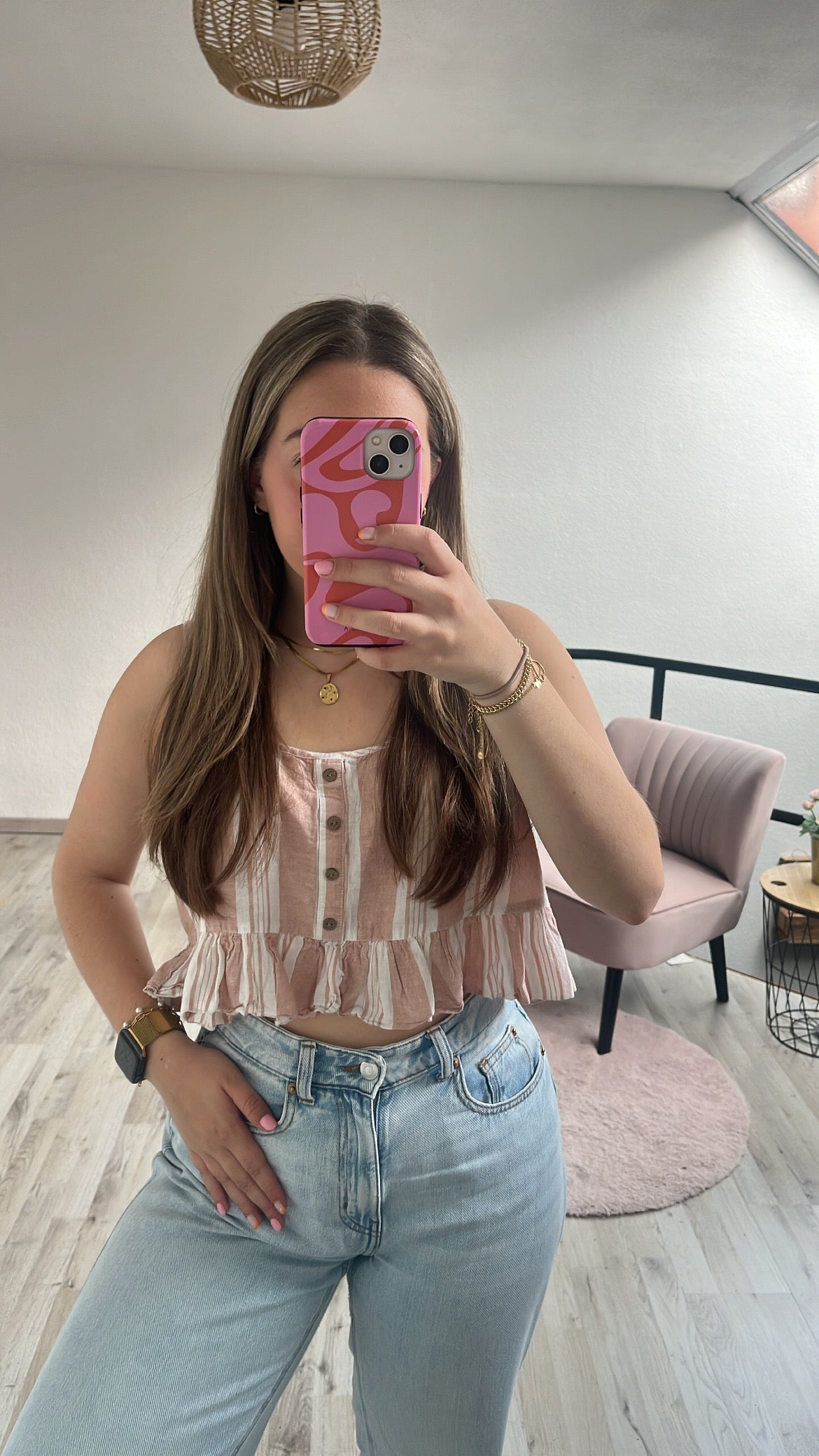 Gestreepte top