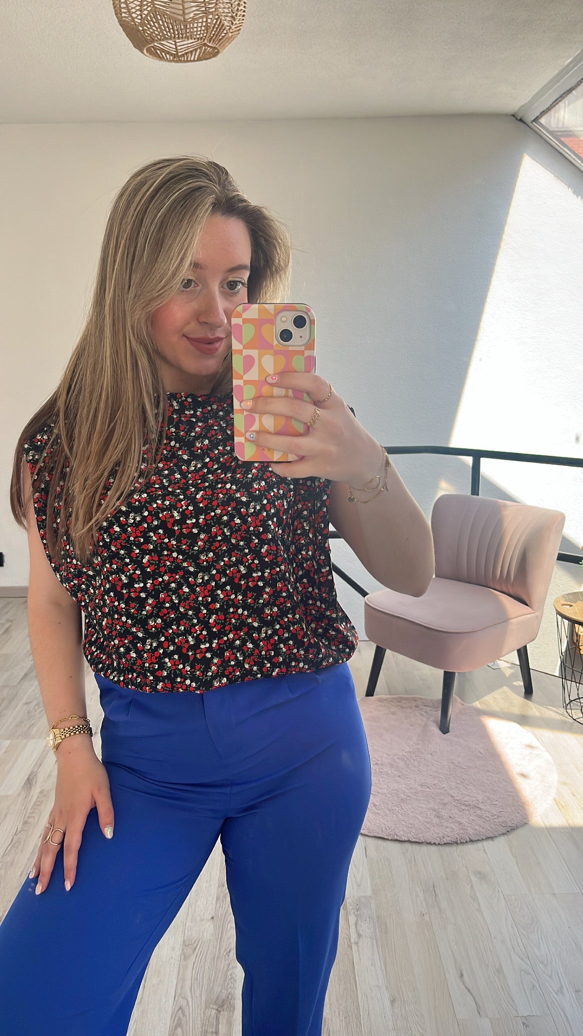 Gebloemde blouse