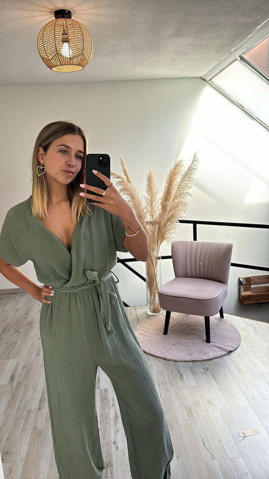 Tetra jumpsuit khaki