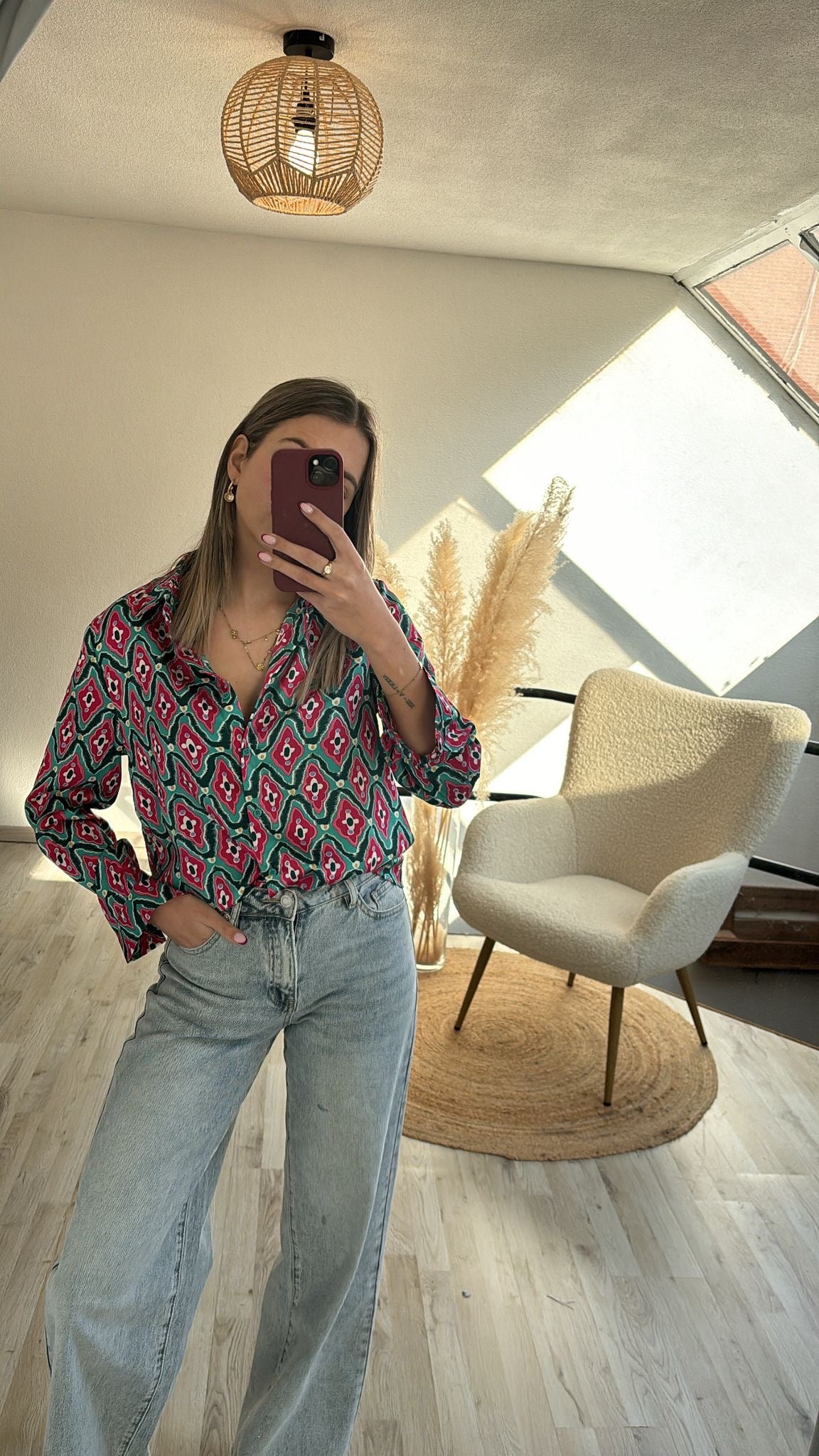 Blouse met print