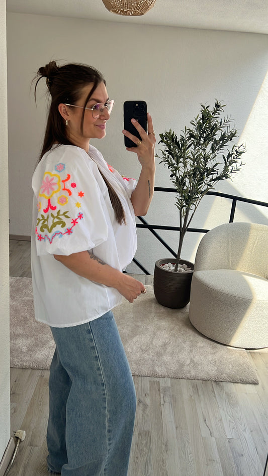 BLOUSE POFMOUW BRODERIE