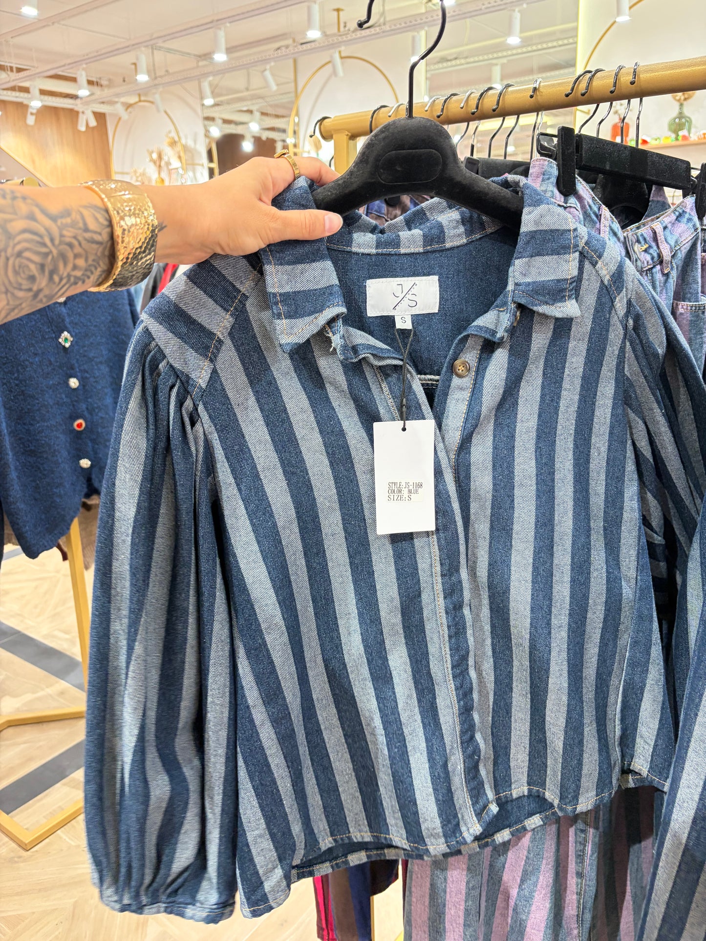 JEANSHEMD BLAUW