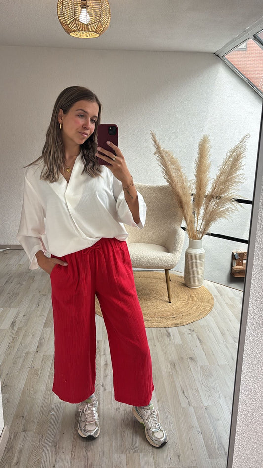 Rode tetra broek
