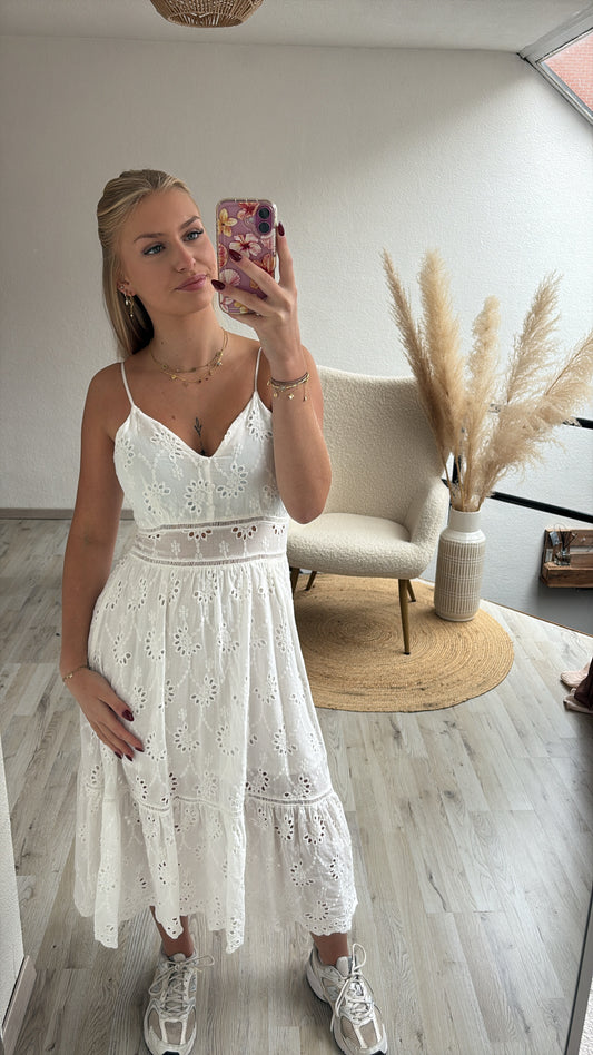 Maxijurk broderie