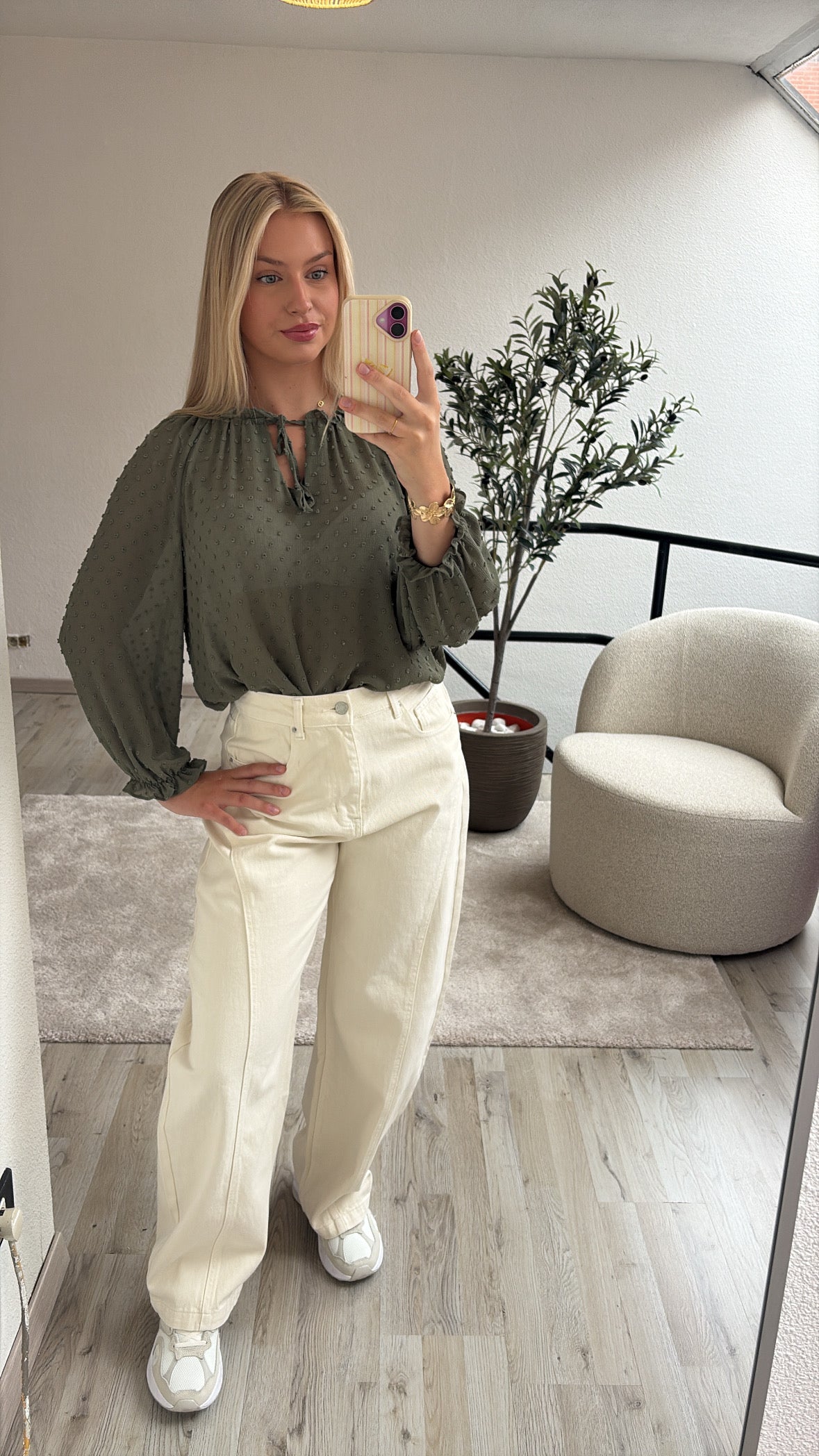KHAKI BLOUSE