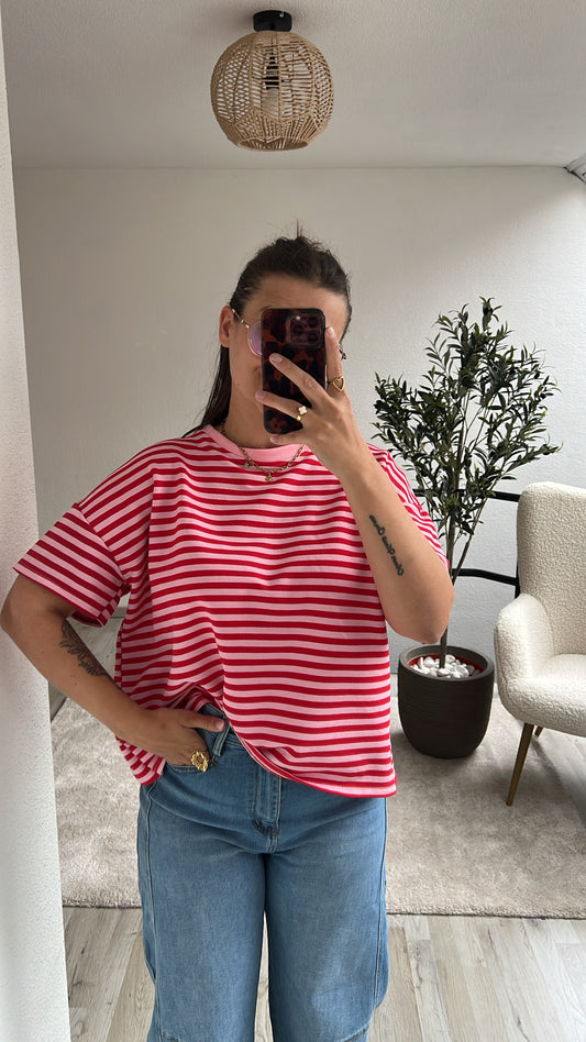 OPEN BACK SHIRT ROZE