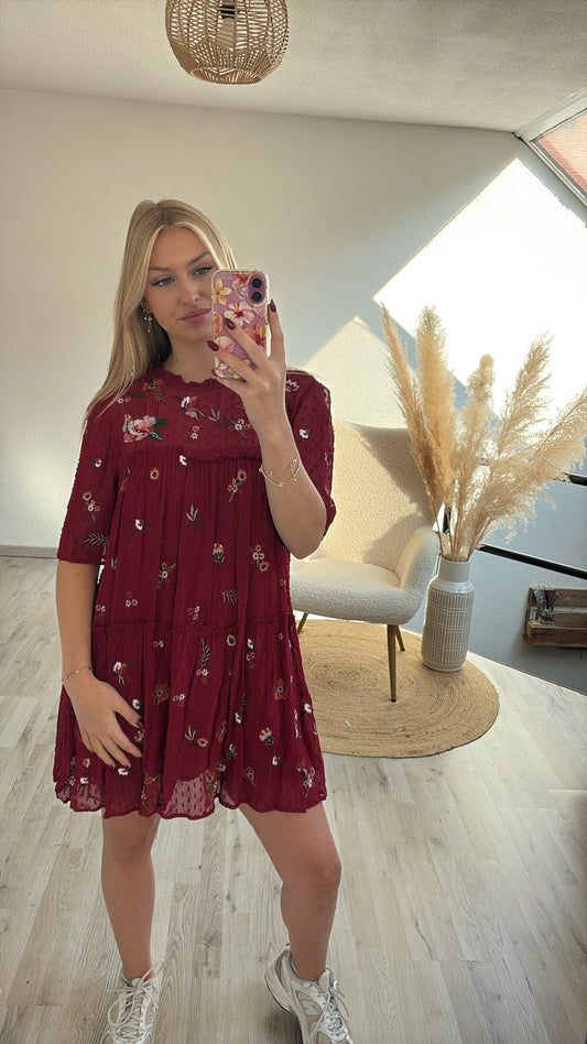 Jurk burgundy