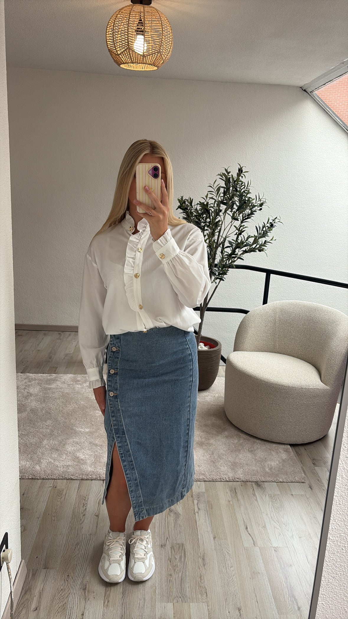 WITTE BLOUSE