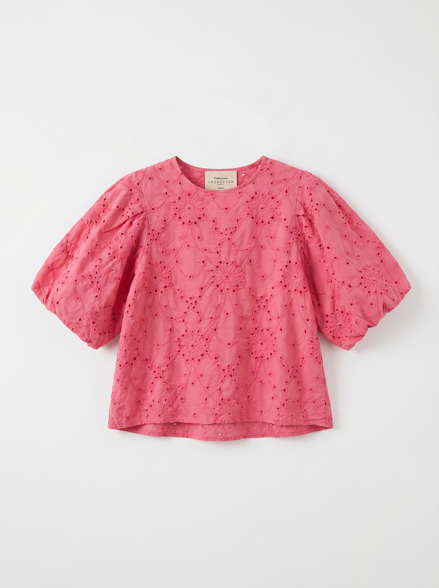 BRODERIE BLOUSE ROZE