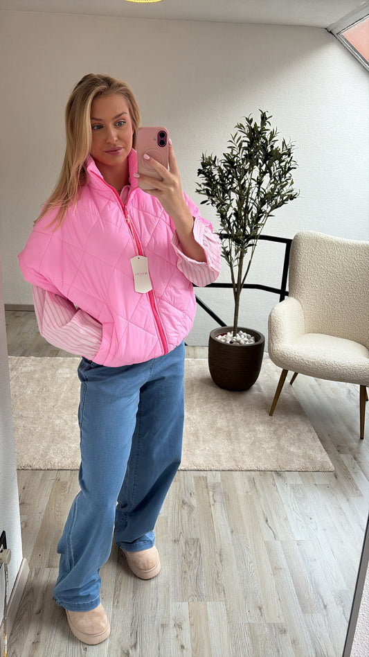 Roze bodywarmer