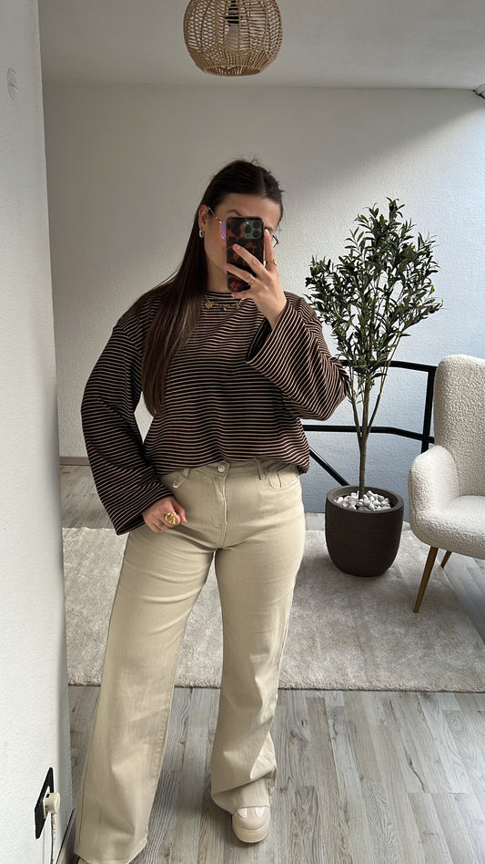 BEIGE MOM JEANS