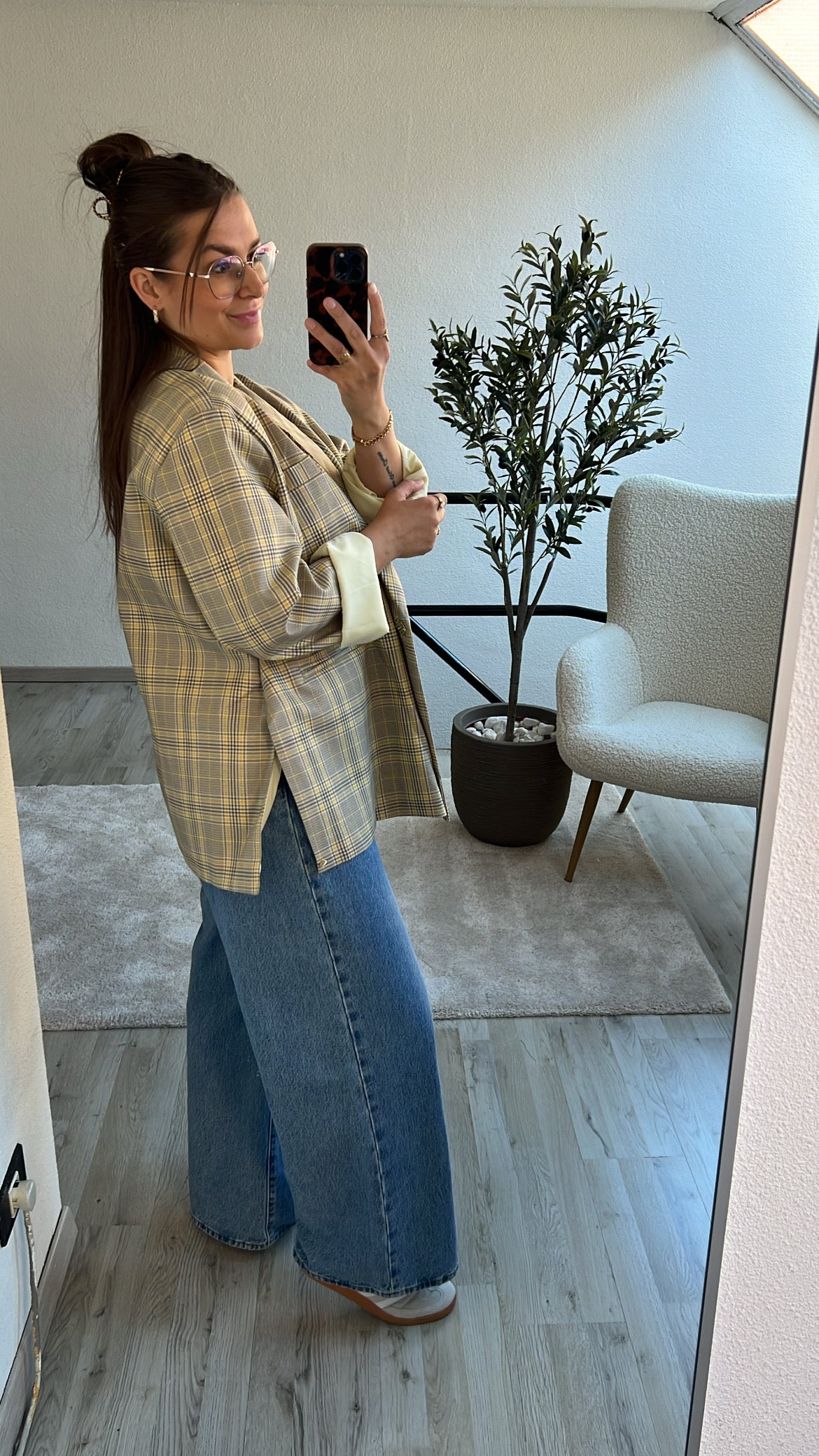 GERUITE BLAZER GEEL