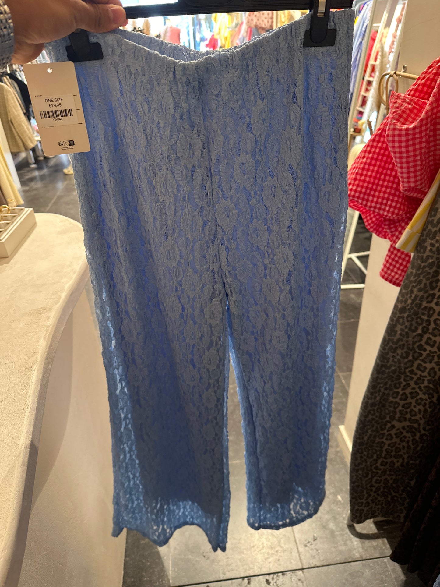 KANTEN BROEK BLAUW
