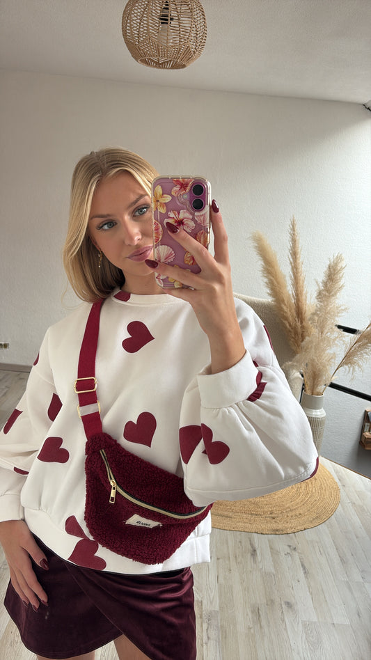 Burgundy tasje