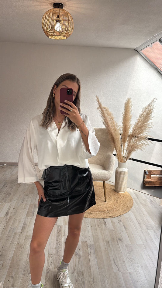 Lederlook rokje