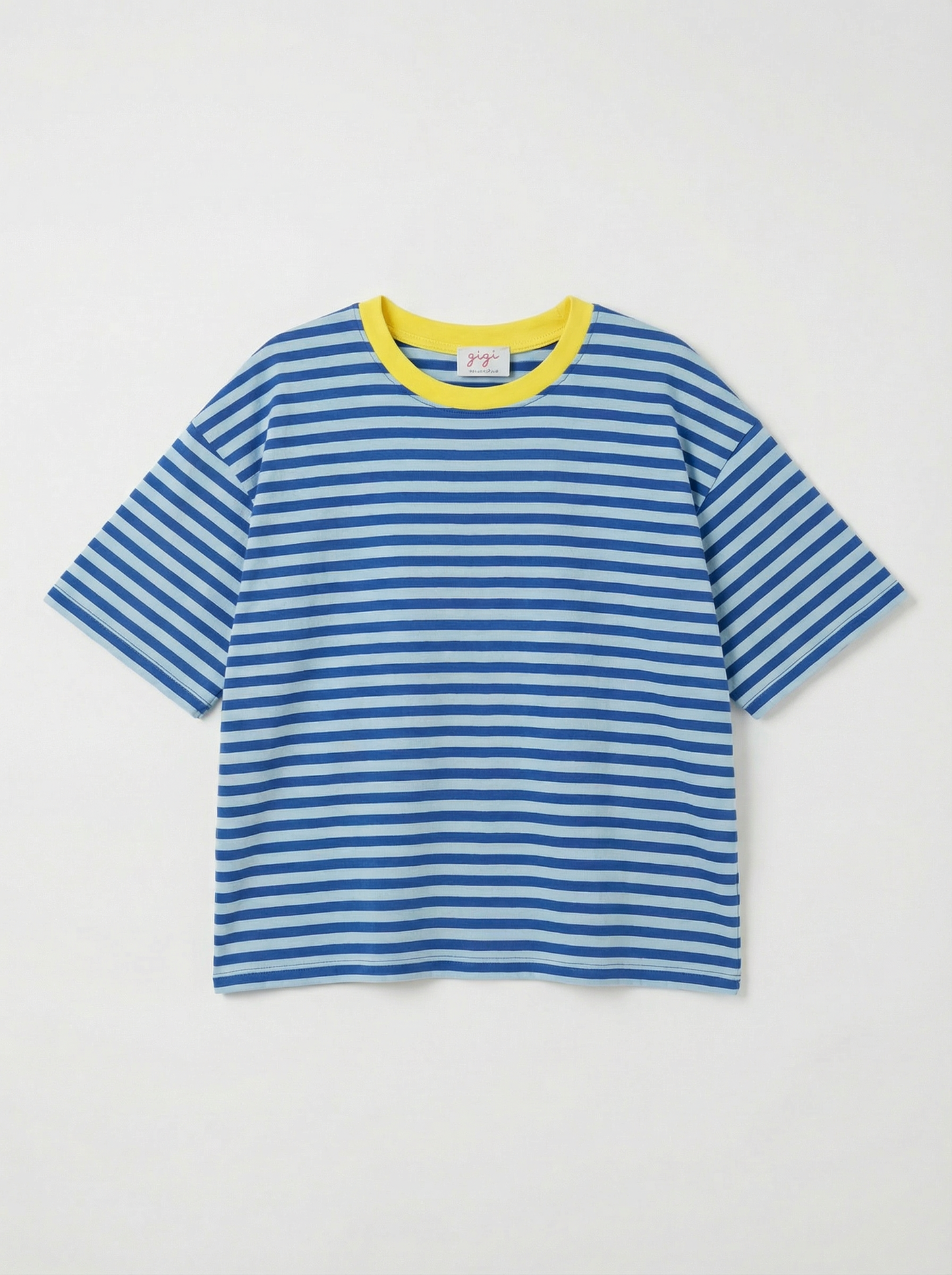 GESTREEPT SHIRT BLAUW