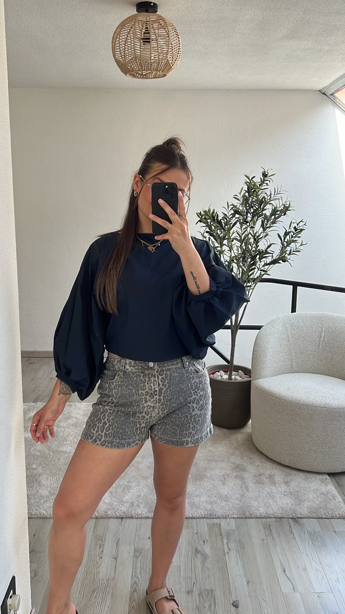 PUFFY BLOUSE MARINE