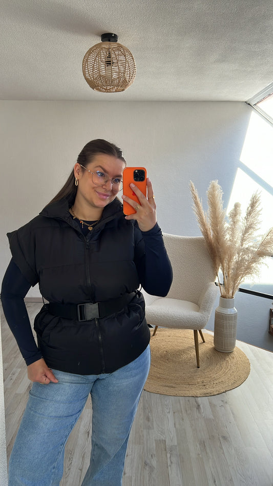 Zwarte bodywarmer