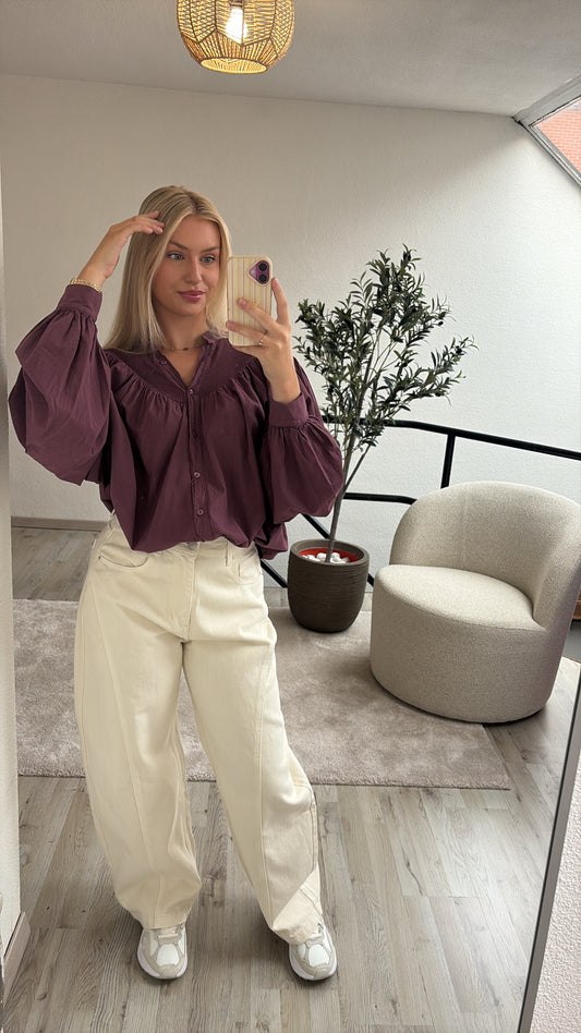BURGUNDY BLOUSE