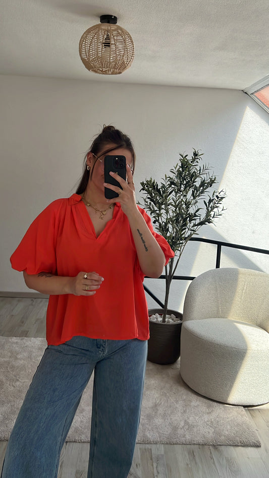 PUFFY BLOUSE KORAAL