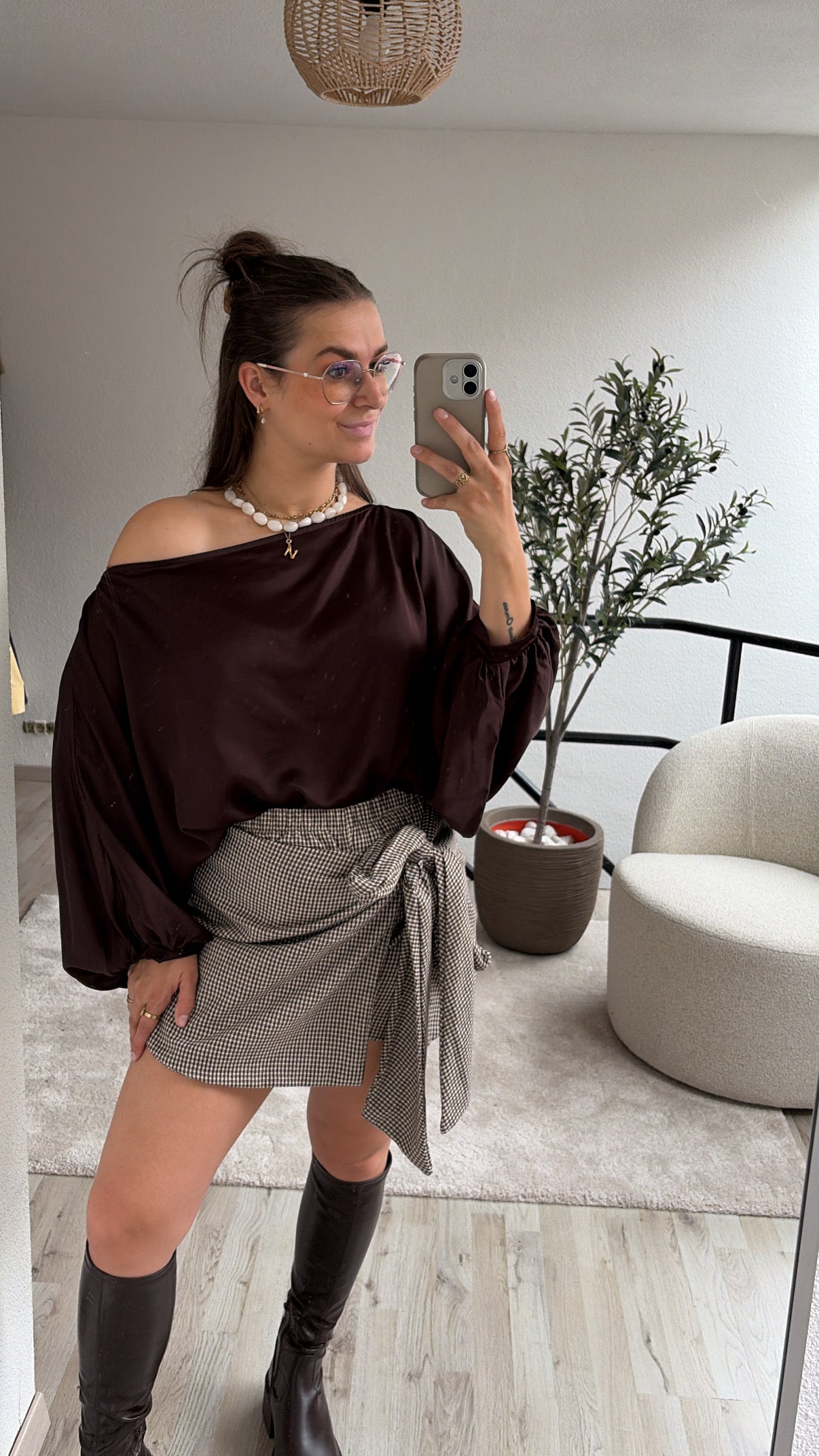 GERUITE SKORT BRUIN
