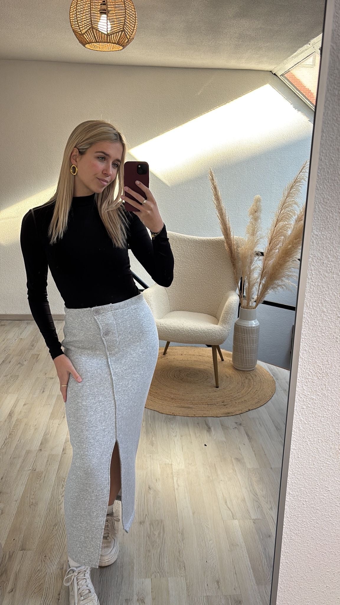 Sweaterrok grijs