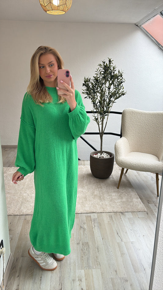 KNITTED JURK GROEN