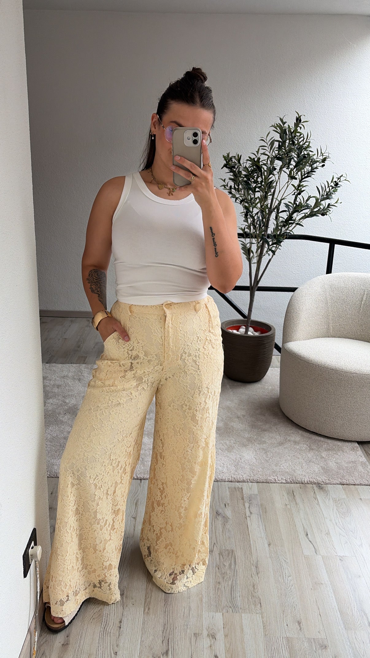WITTE TANKTOP