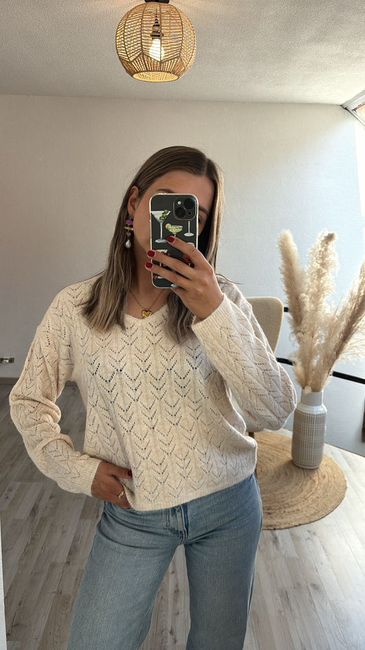 Beige knit