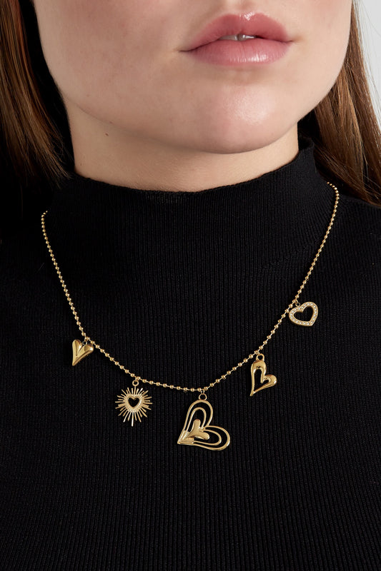 Ketting “Golden heart”