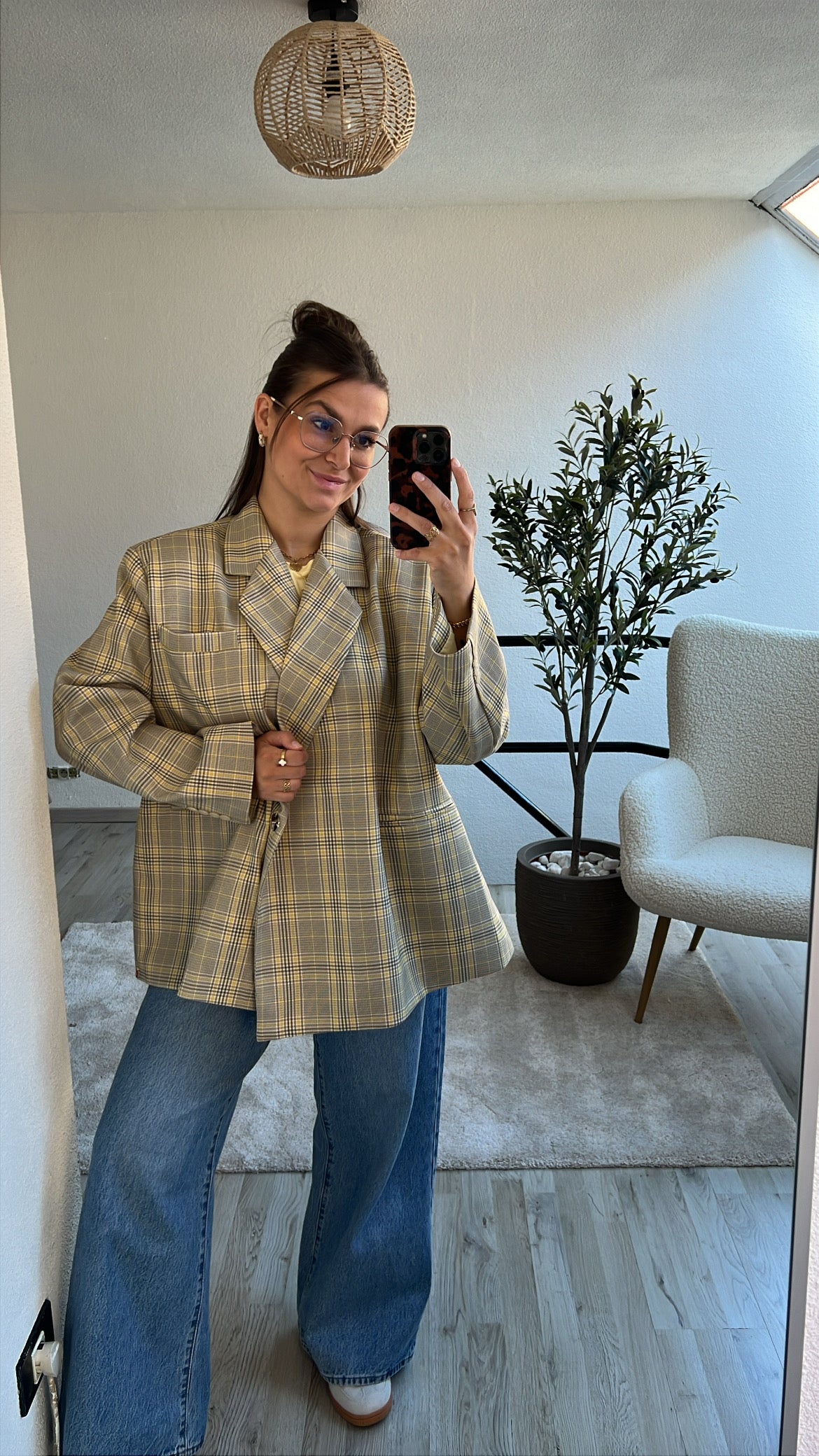 GERUITE BLAZER GEEL