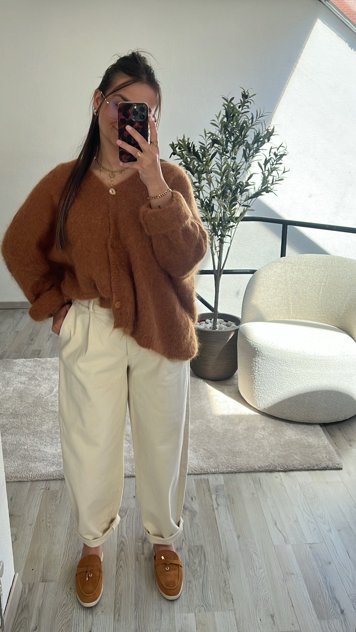 CAMEL CARDIGAN