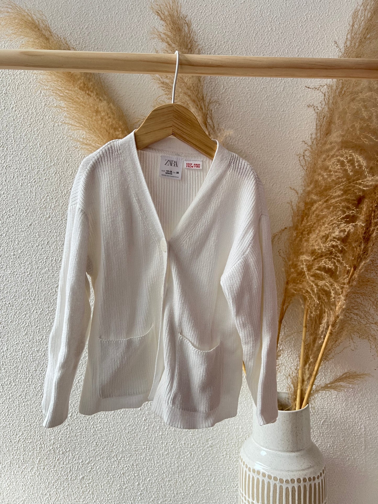 Witte cardigan