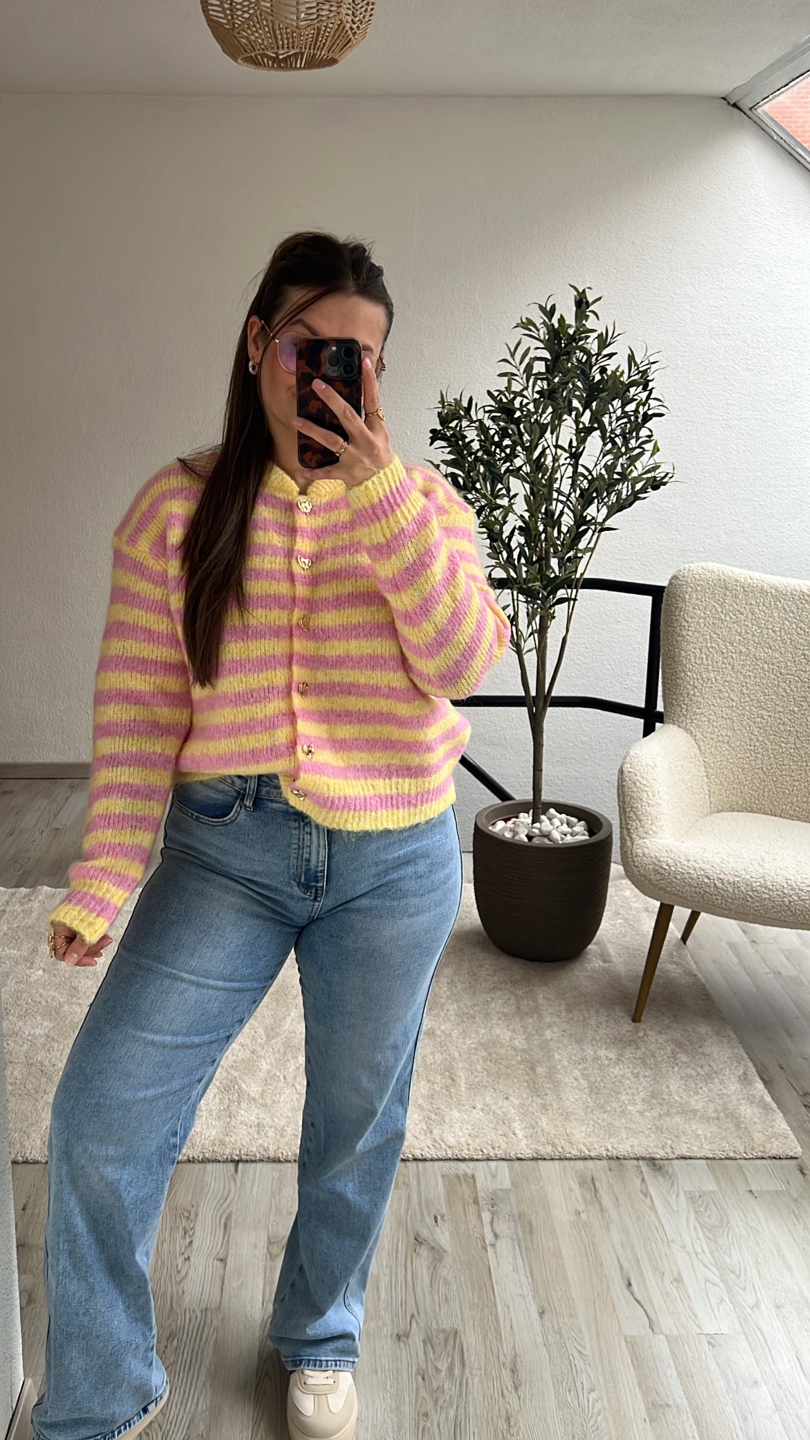 STRIPED CARDIGAN HART