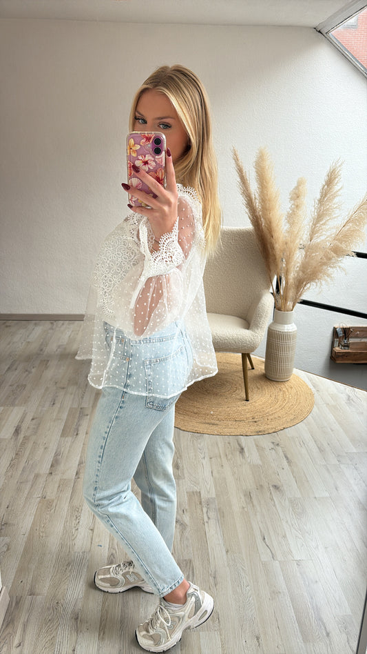 Witte blouse