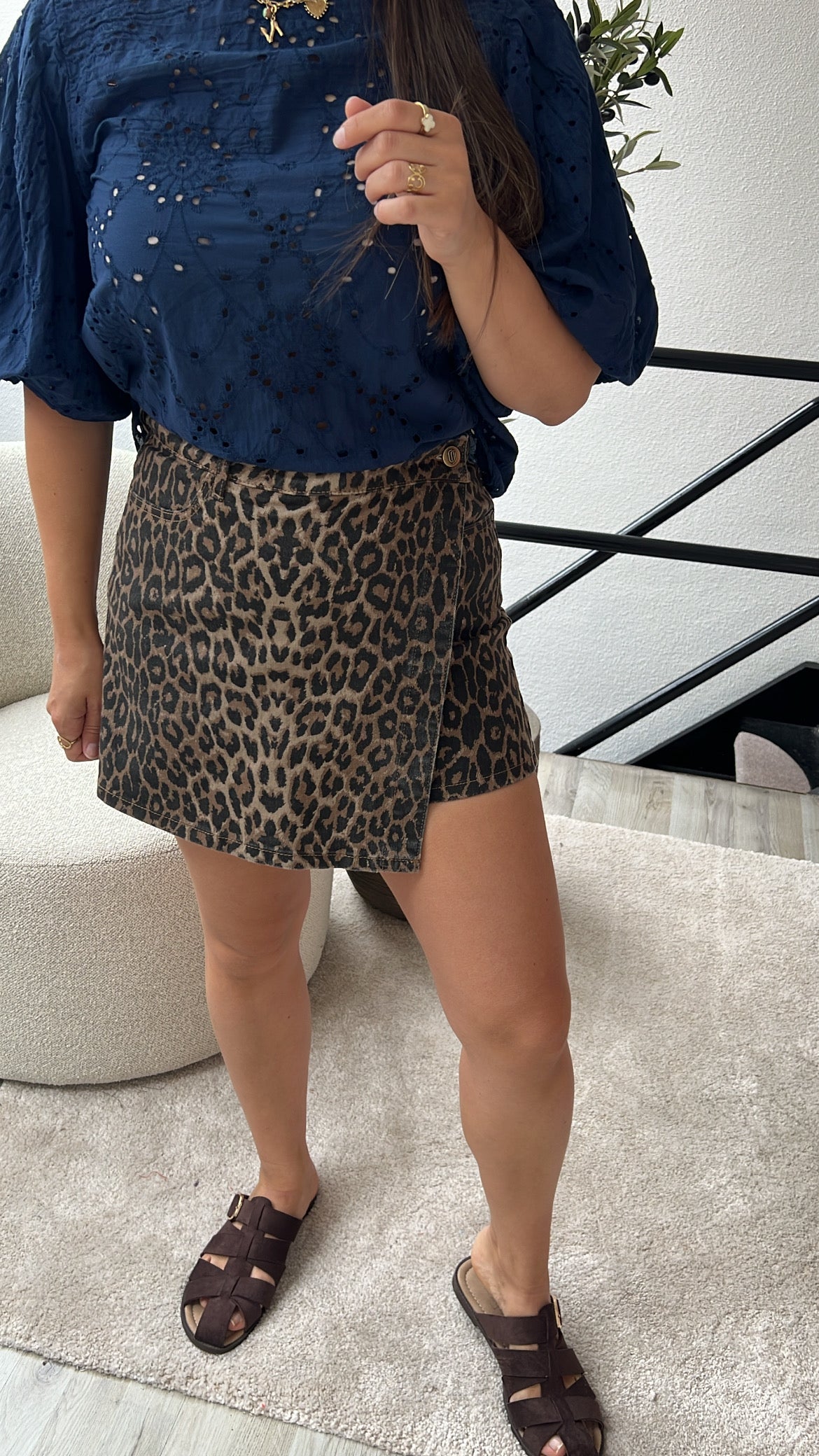 LEOPARD SKORT