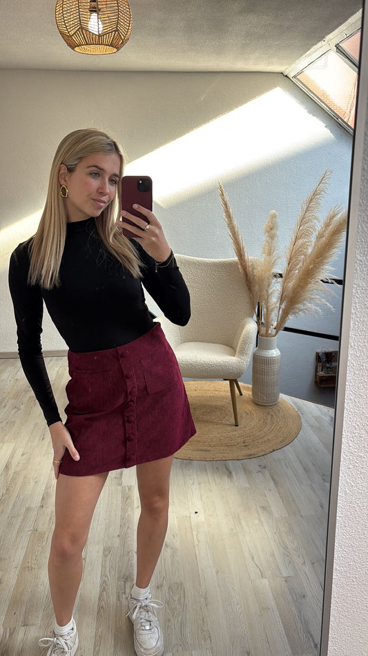 Burgundy rokje