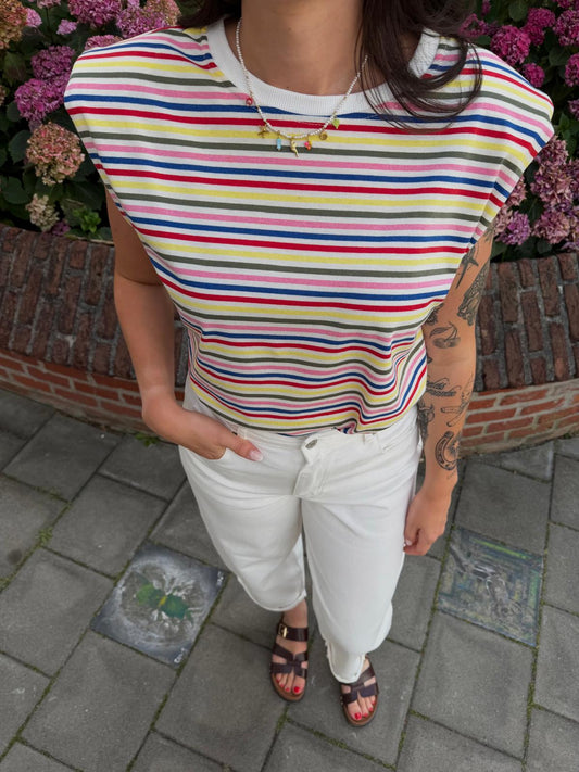 WITTE BALLOON JEANS