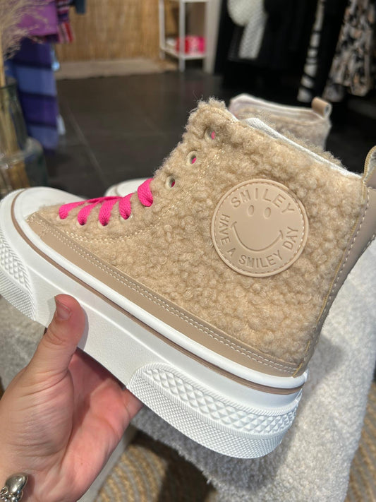 Teddy sneakers beige