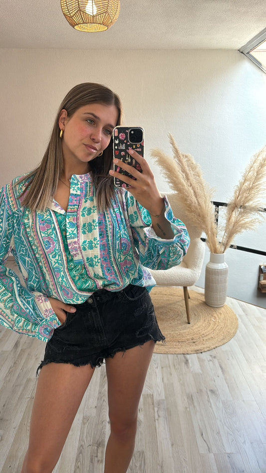 Kleurrijke blouse