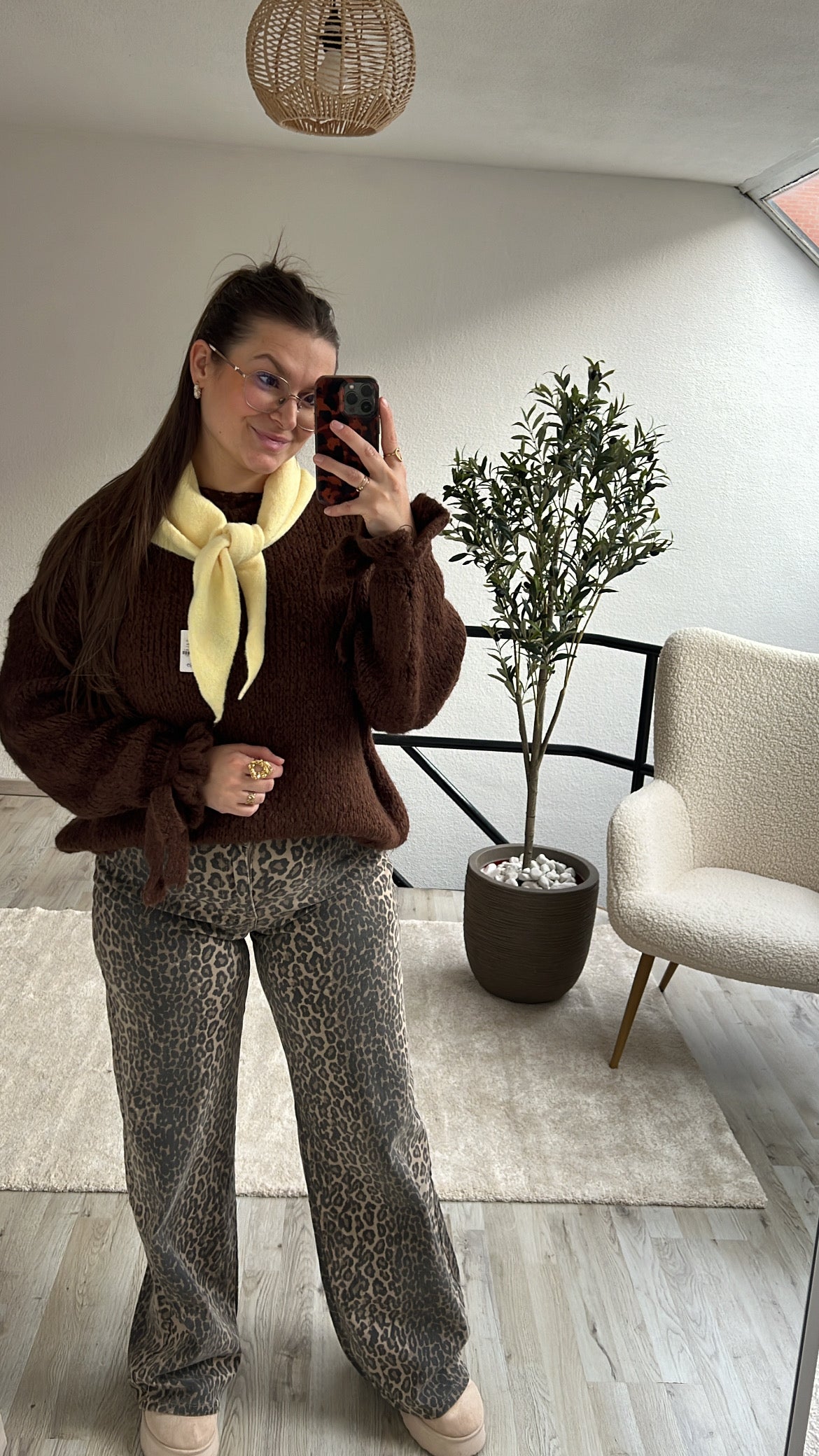 CHOCO KNIT STRIK MOUW