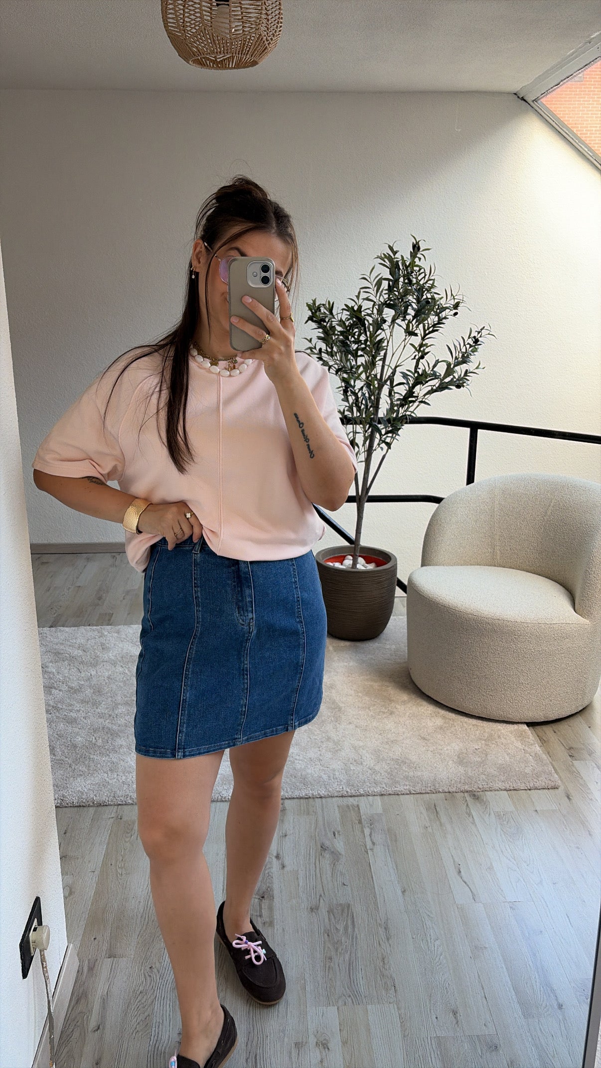JEANSROKJE BLAUW