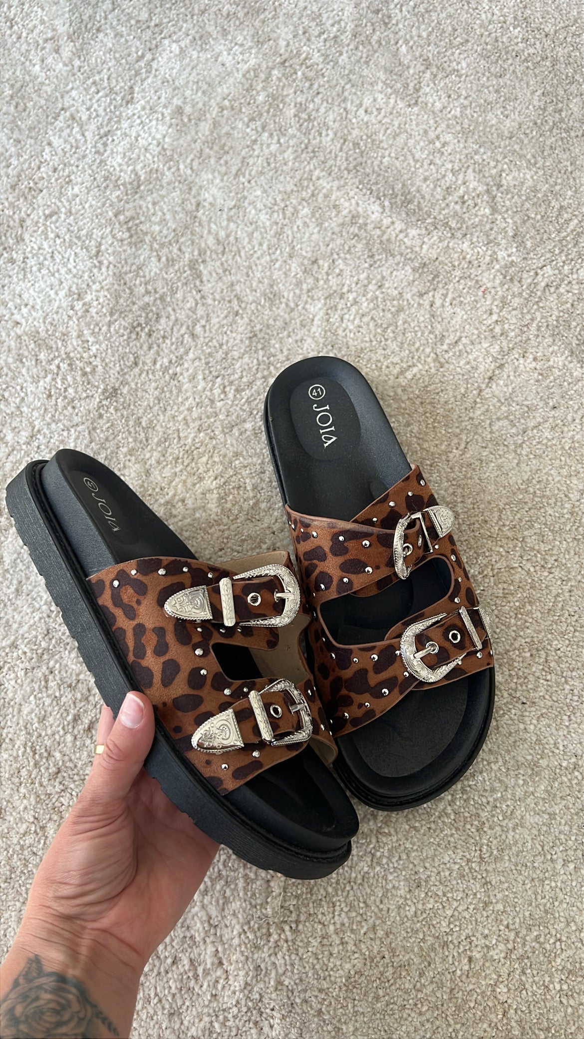 Slippers leopard