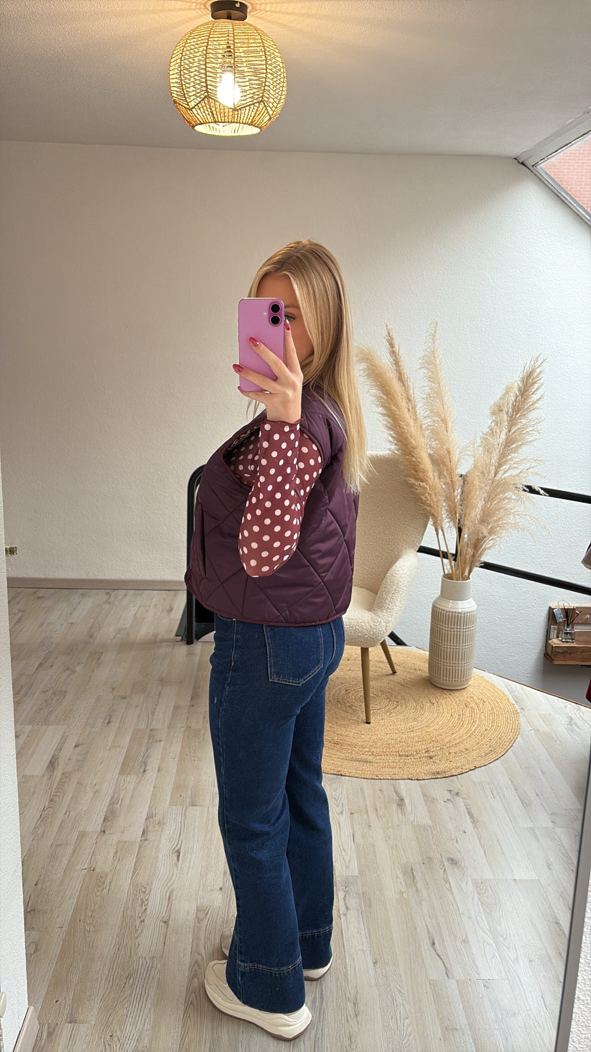 Burgundy bodywarmer