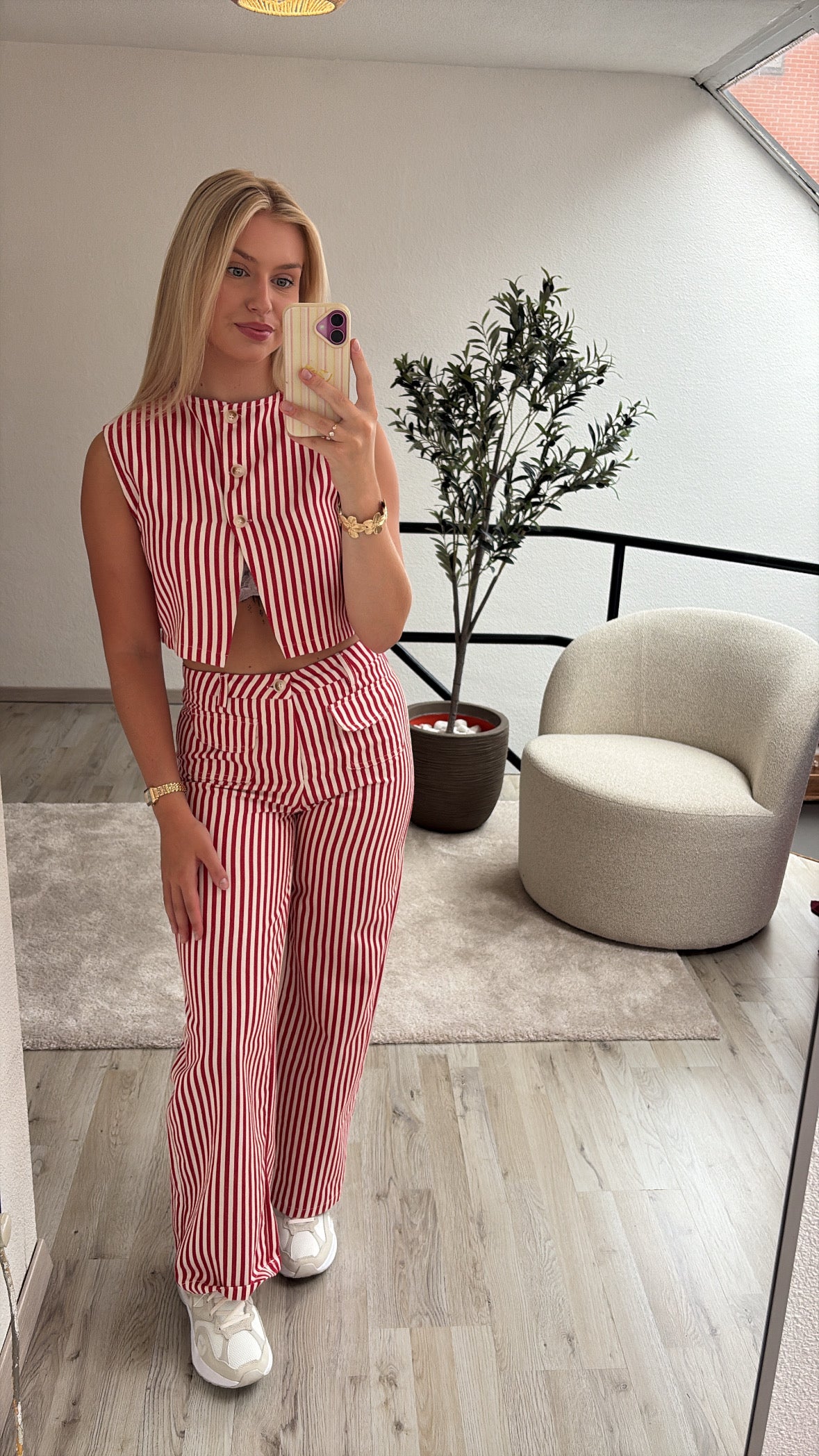 GESTREEPTE SET