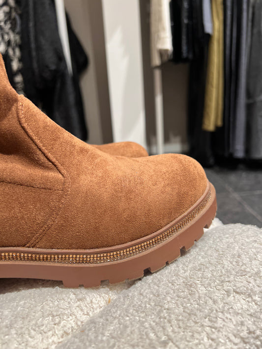 Overknee boots camel
