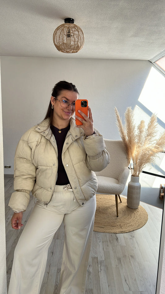Pufferjas beige